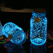 星空瓶夜光许愿瓶木塞荧光，沙玻璃瓶星星，折纸透明漂流瓶成品礼物