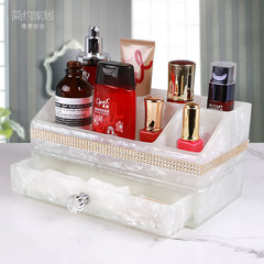 简约大号欧式化妆品收纳盒韩国公主梳妆盒桌面抽屉置物架整理盒