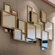 美式现代立体组合装饰镜客厅沙发背景墙壁挂餐厅艺术镜创意餐边镜