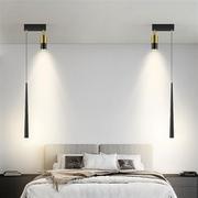 灯序床头灯吊灯双头长线，装饰卧室灯现代简约创意，客厅背景墙装饰灯