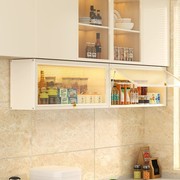 吊柜墙壁柜厨房免打孔置物架壁挂式下挂调料盒，调味品收纳储物柜子