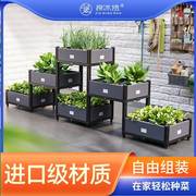 谢冰燃种植箱塑料花盆，大号花箱户外长方形，阳台种菜蔬菜盆种植