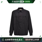香港直邮Lemaire 男士 衬衫式柔软军装风衬衫 JA1046LF1210