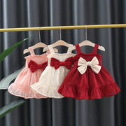 女宝宝裙子0-2-3岁4女童礼服，1婴儿春夏季衣服洋气，6个月女童公主裙