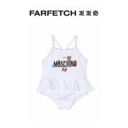 Moschino童装Teddy Bear 印花半身裙连体泳衣FARFETCH发发奇