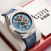 德国布加迪名牌镂空全自动机械表rm时尚手表防水男士腕表