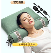 艾草枕头护颈椎助睡眠荞麦睡觉专用硬护颈枕牵引热敷曲度充气圆柱