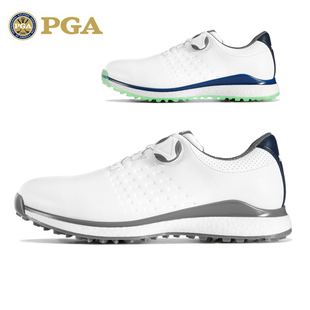 美国PGA 高尔夫球鞋男士爆米花运动鞋旋钮鞋带男鞋透气鞋子golf鞋