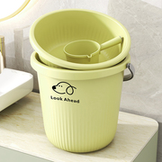 日本无印良品塑料水桶家用学生，宿舍用洗衣桶，洗澡桶泡脚桶手提大圆