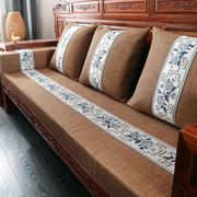 老旧款木沙发垫冬季红木实木沙发，坐垫防滑加厚高密度海绵垫老式座