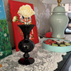 欧式简约中古黑硝子玻璃花瓶，花器家居客厅玄关卧室餐桌装饰品摆件