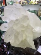 天然水晶花水晶簇镇宅旺财纯天然白水晶原石摆件矿物晶体加座60cm