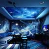 3d太空舱背景墙纸科幻KTV酒吧包厢星空壁纸科技感电竞馆网咖壁画