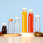 一次性高透pet牛奶瓶，酸奶瓶子食品级塑料瓶，果汁瓶芋圆甜品密封罐