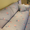 北欧全棉沙发垫现代简约客厅布艺，套罩巾盖皮，四季通用防滑坐垫