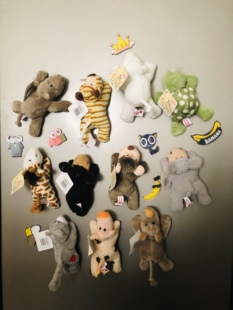卡通毛绒玩具冰箱贴可爱动物冰箱磁贴创意，时尚家居摆件冰箱贴磁贴