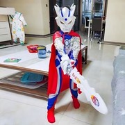 万圣节奥特曼衣服儿童男赛罗迪迦超人幼儿园宝宝cos表演走秀服装