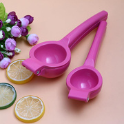 创意厨房小工具炫彩柠檬榨汁器 铝合金柠檬夹 家用压汁机