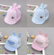3-4-5-6-7-89-10-12个月夏季婴儿帽子网帽0-1岁半男女宝宝遮阳帽
