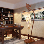 新中式红木茶几落地灯仿古客厅卧室书房实木古典中国风极简灯具