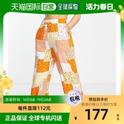 香港直邮潮奢 monki 女士Monki 花纹拼布橙色裤子