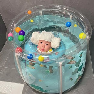 宝宝游泳桶新生婴幼儿家用可折叠洗澡盆浴盆儿童充气泡澡桶小孩