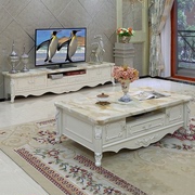 欧式电视柜茶几组合套装客厅家具韩式田园木质现代简约电视柜1.8