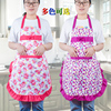 韩版公主围裙夏季厨房做饭家用防油污可爱日系女韩版时尚工作围腰