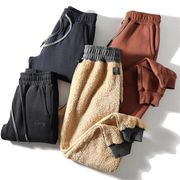 全棉复合高克重羊羔绒冬季男女款加厚保暖休闲松紧收口运动裤卫裤