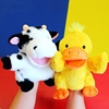 农场动物手偶玩具幼儿园，表演讲故事互动奶牛，鸭子毛绒玩偶公仔
