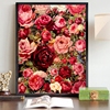 玫瑰花diy数字油画花卉，风景手绘涂色填色画客厅卧室装饰油彩画