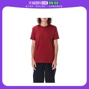 欧洲直邮commedesgarçonsshirt男士深红色，棉质短袖t恤