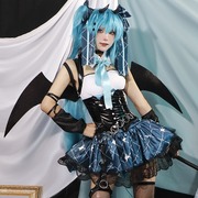 雾都初音小浣熊cosplay服装联动MIKU小恶魔COS服二次元动漫套装女