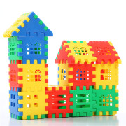 枳木玩具拼接积木塑料拼插织木益智方块拼装正方形小孩智力动脑