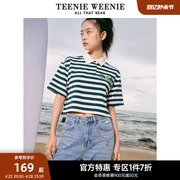 teenieweenie小熊奥莱卡通polo衫，t恤短袖，宽松韩版女装夏