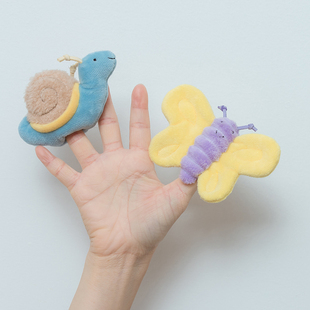 指偶安抚手指玩偶手偶娃娃宝宝手套小动物蝴蝶毛毛虫刺猬松鼠