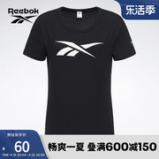 Reebok锐步女子TEE简约休闲运动健身LOGO款圆领短袖T恤GV5523