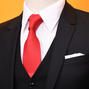 欧美大牌真丝休闲男士领带时尚，潮牌英伦领带新郎，领带红色礼盒外贸