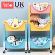 儿童玩具置物架收纳架婴儿用品卧室收纳神器宝宝零食小推车整理架