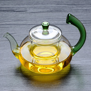 玻璃茶壶耐高温600ml加厚耐热玻璃，泡茶壶家用花，茶壶玻璃茶具套装