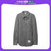 韩国直邮thombrowne长袖衬衫，男女同款黑白色格子宽松舒适时尚