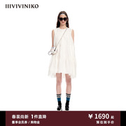 IIIVIVINIKO夏季少女感背⼼式⼤A型假日连衣裙女M320645173C