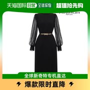 韩国直邮minimum连衣裙，minimum腰带细节透视装，袖口中长款