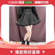 日本直邮ROJITA 女士蕾丝系带短款呢子短裤 2023秋冬个性焦糖