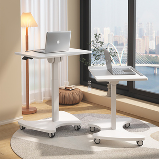 升降桌可移动电脑桌简约现代书桌站立式工作台办公桌小户型学习桌