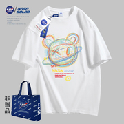 NASA SOLAR联名2024夏季印花男女同款短袖T恤HB