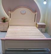 a12全实木儿童床1.351.5米粉色，套房家具简约风格网，红公主床女孩