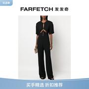 stellamccartney女士，镂空短袖连体长裤farfetch发发奇