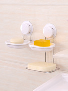 嘉宝 肥皂盒吸盘壁挂浴室双层香皂盒创意肥皂架香皂架皂托置物架