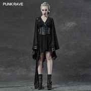 PUNK RAVE pr朋克状态女装 暗黑哥特不对称简约改良和服 Gothic